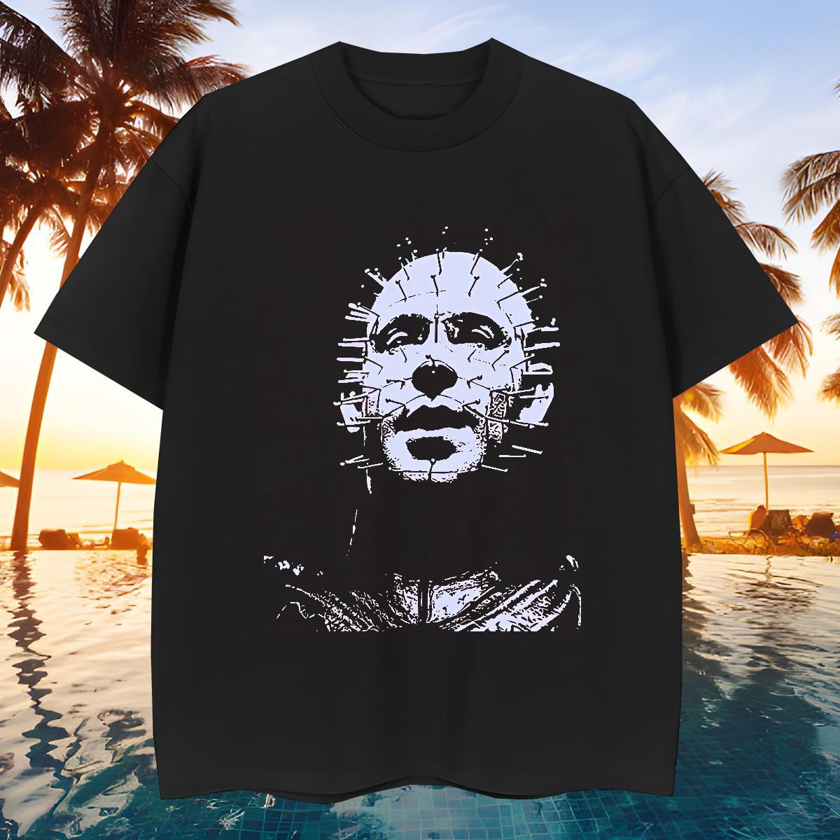 Fashion Casual Mens Tshirts 100% Cotton 230g Street Wear skull Breathable Crew Neck T shirt TOP Quality Skull Clothes