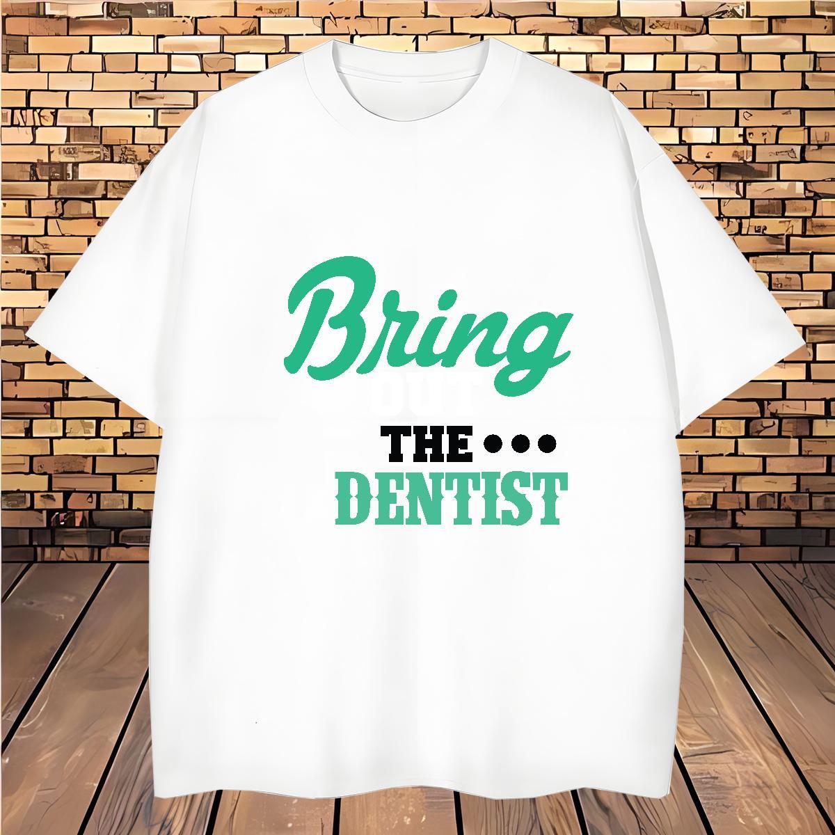 Free Shipping Denstist Man T Shirts Sport Couples T Shirts 230g Pure Cotton Fashion Design Breathable Crew Neck Customized Print Tees