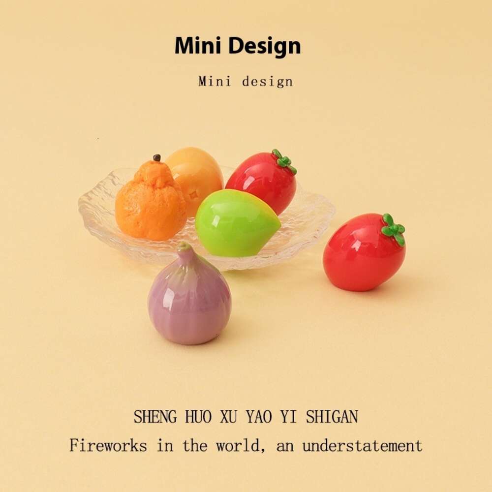Elegant Artisanal Fig & Loquat Decorative Items for Handcrafted Accessory Enhancements - Unique Mini Ornament Set