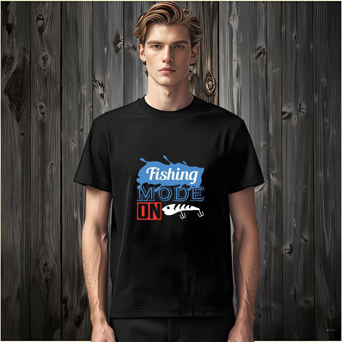Popular fish Mens T Shirts High Street Hip Hop Tshirt for Man Woman 230g 100% Cotton Wholesale Pure Cotton Customized Tees