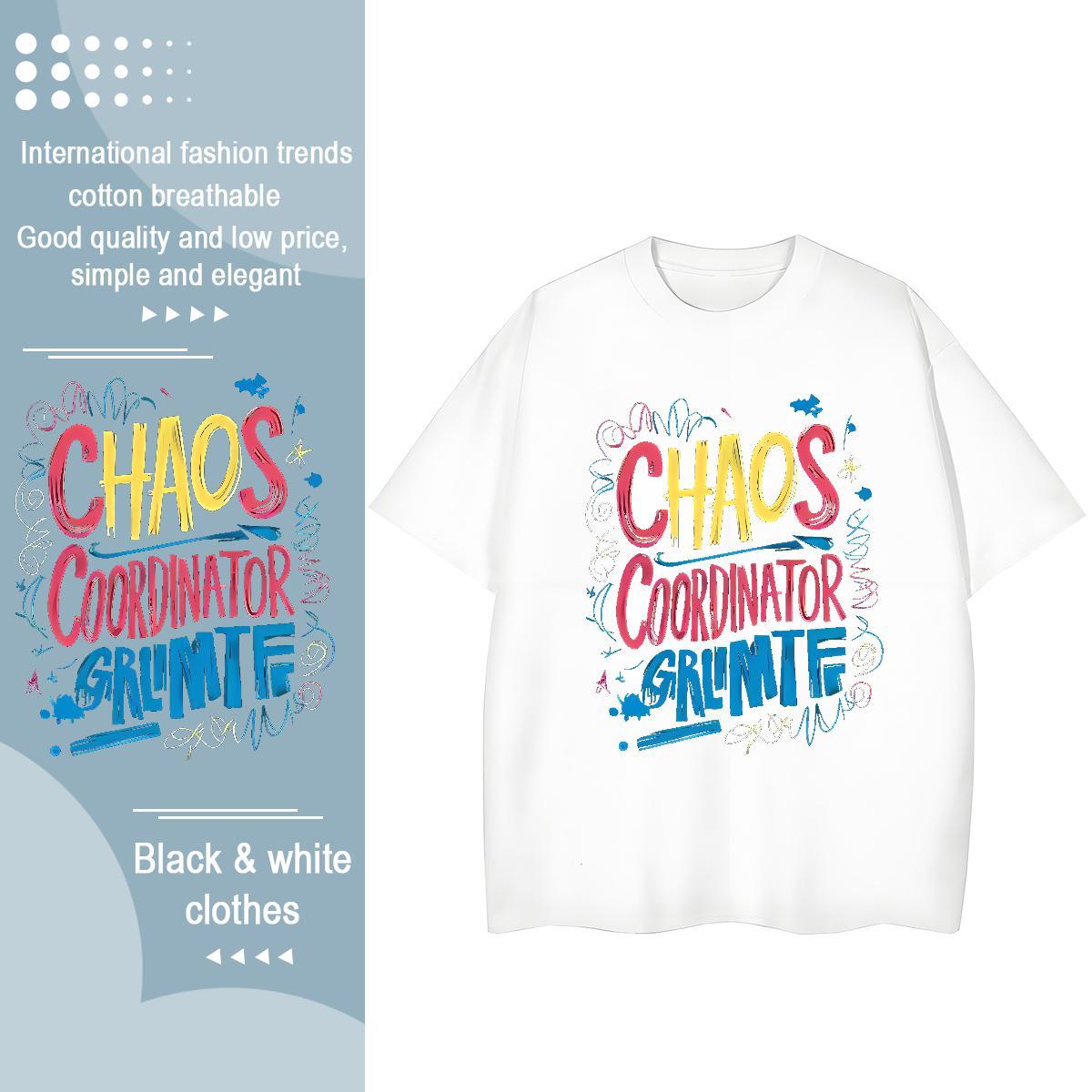 Female Couples T Shirts 230g Pure Cotton letter Home Outdoor T Shirt For Woman Crew Neck Plus Size Custom Tees Shirts