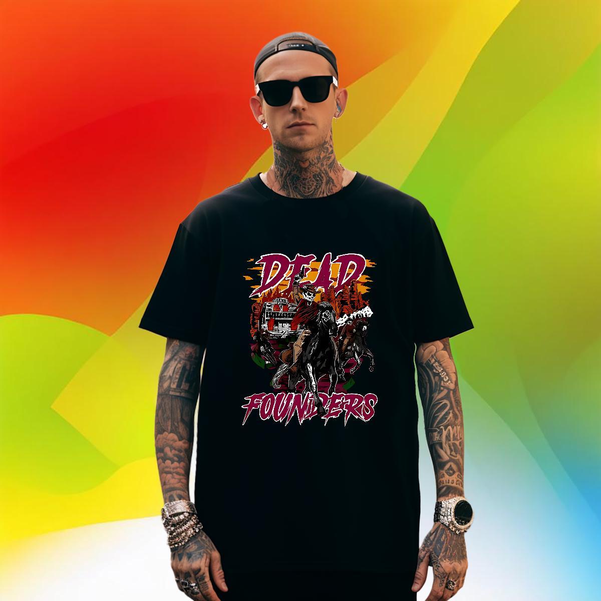 Free Shipping horse riding T-Shirts Casual Men Clothes T-Shirt 230g Pure Cotton DIY Breathable Crew Neck Black Oversized Clothings