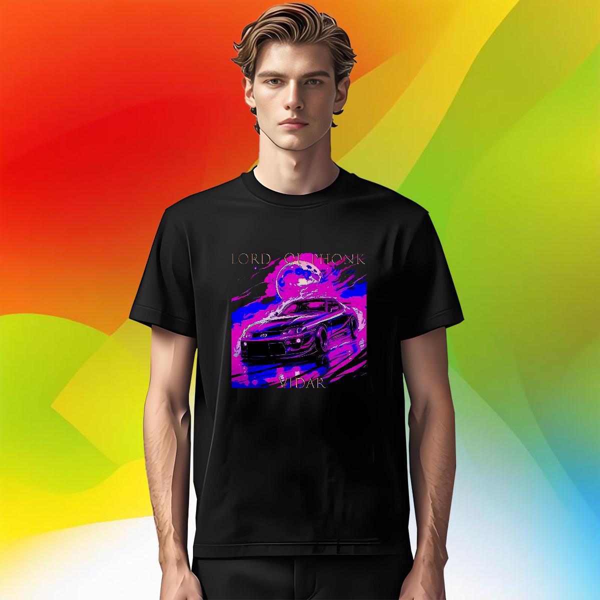 Designer car Man T Shirts High Street Hip Hop Tshirt for Man Woman 230g Pure Cotton Classic Breathable Crew Neck Plus Size Custom Tee Shirt