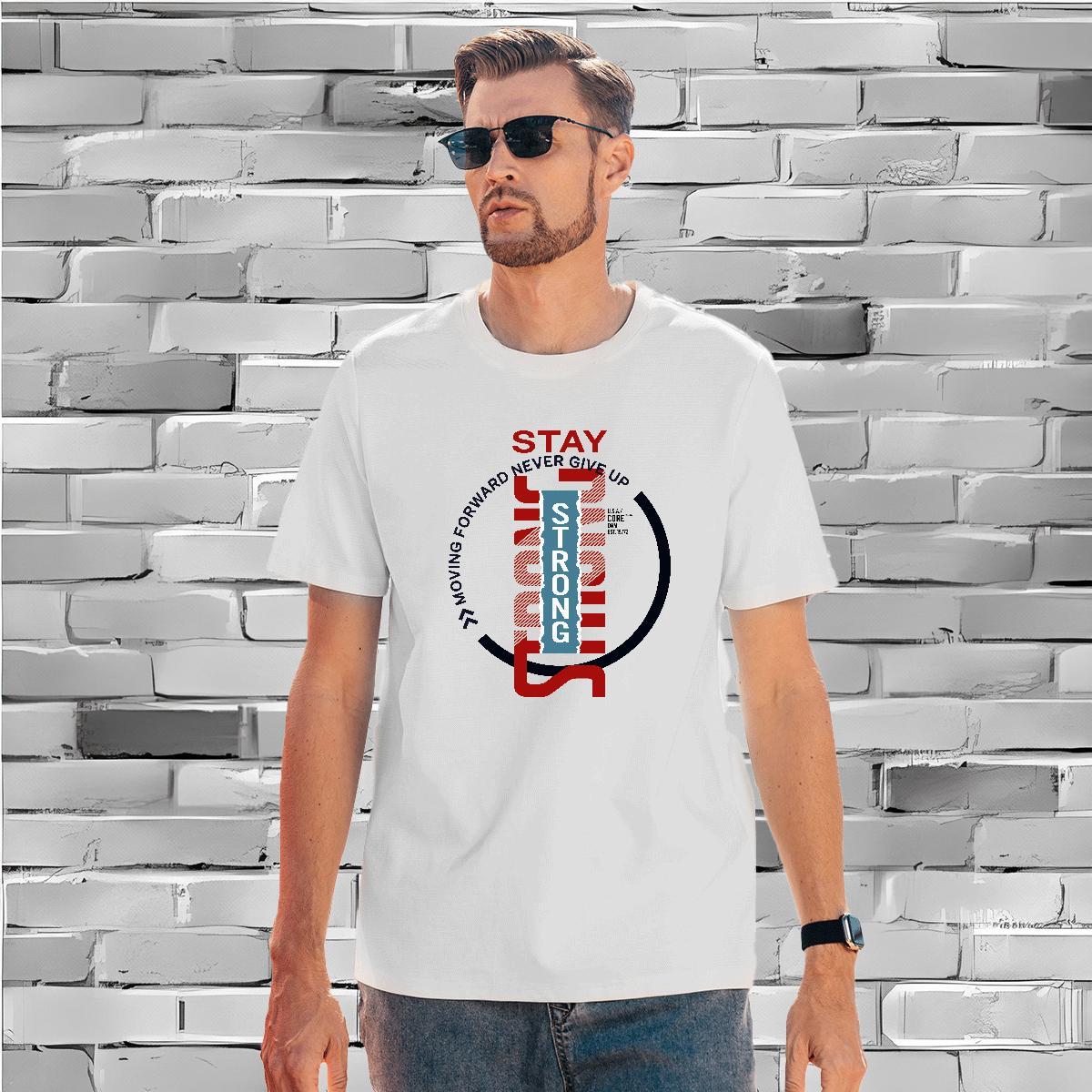DIY Hip Hop Men Tops Tees strong Breathable Crew Neck 230g 100% Cotton Men T Shirts Cool DIY Anime Clothes