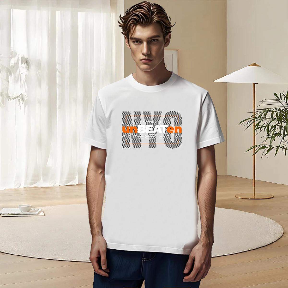 Wholesale Men Clothes T-Shirt Street wear Hip Hop 230g Cotton DIY Printed Short Sleeve O-Neck unbeaten T-Shirts for Men Designer Fashion Tops Shirt