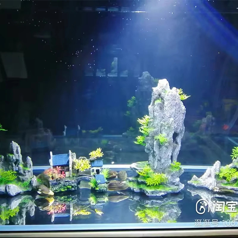 Plant rockery multi-style aquarium decorations fish tank decoration and landscaping decorative aquarium accessories 240821
