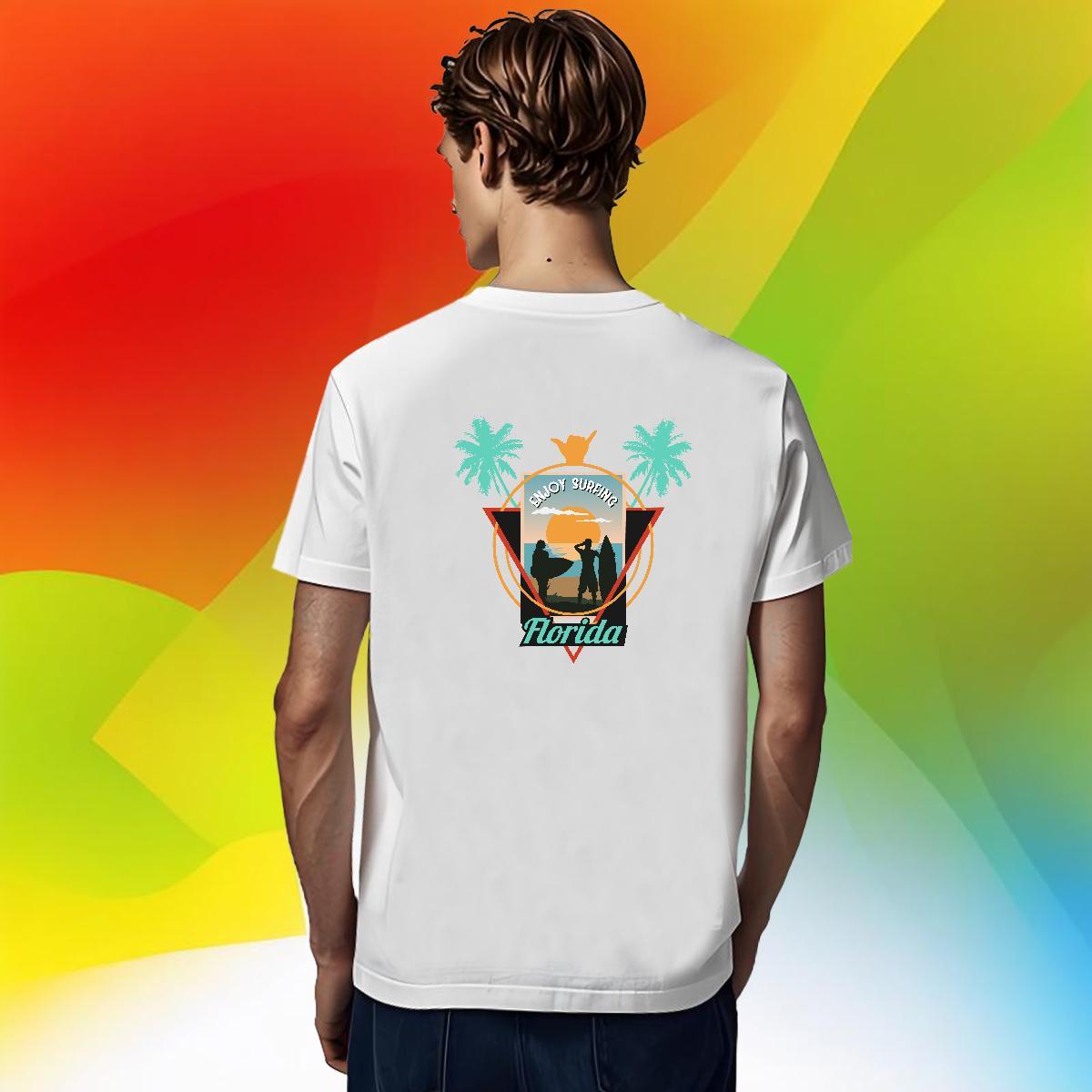 Classic Tshirt for Man Woman Sports Casual 230g Cotton Oversized O Neck Short Sleeves sea Mens T Shirts 2024 Designer Tee Shirt