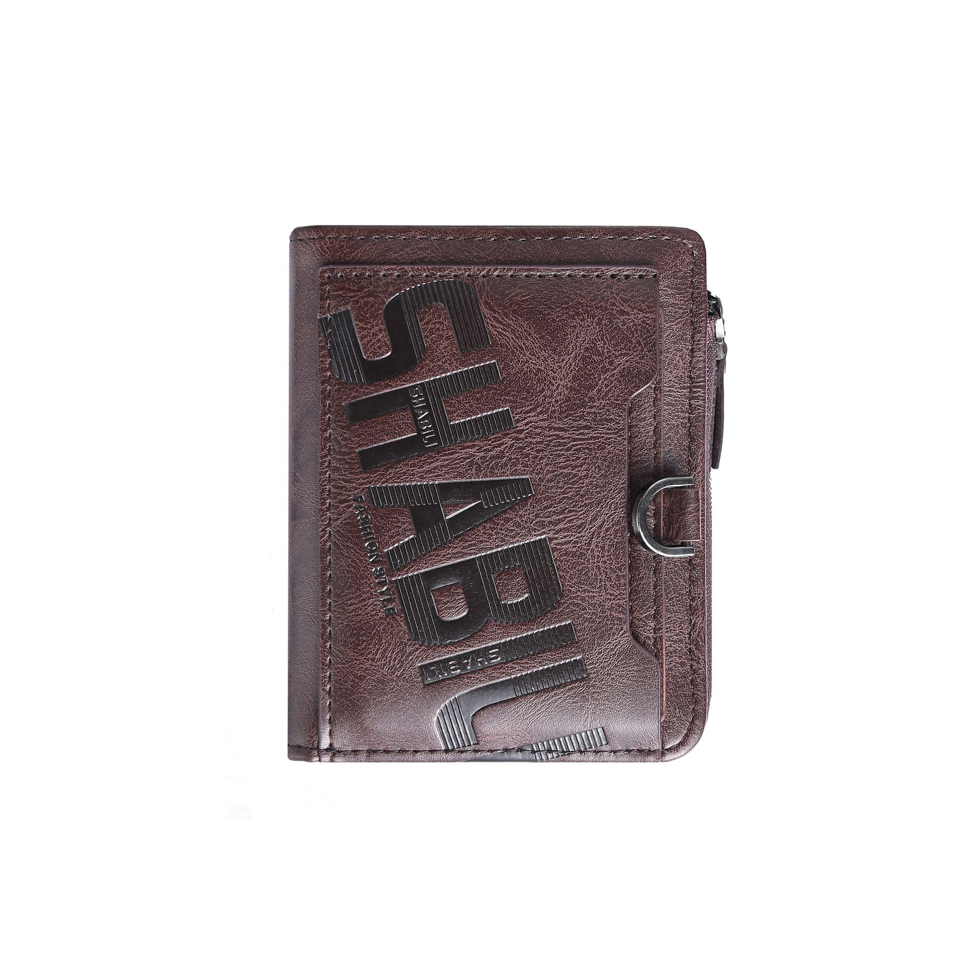 Men's PU Leather Zipper Wallet With Hidden Game Discount, Credit Card Holder Purse New Free Delivery Designer Bag