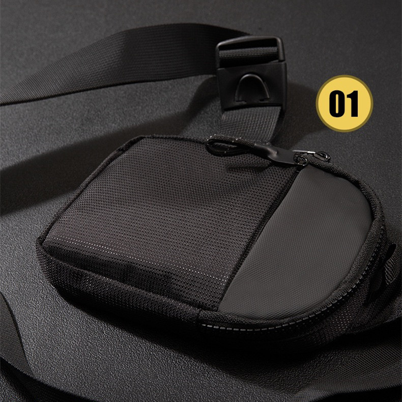 515 Men Chest Bag Fanny Pack Travel Man Cross Body Breast Shoulder Pouch 5 Colors