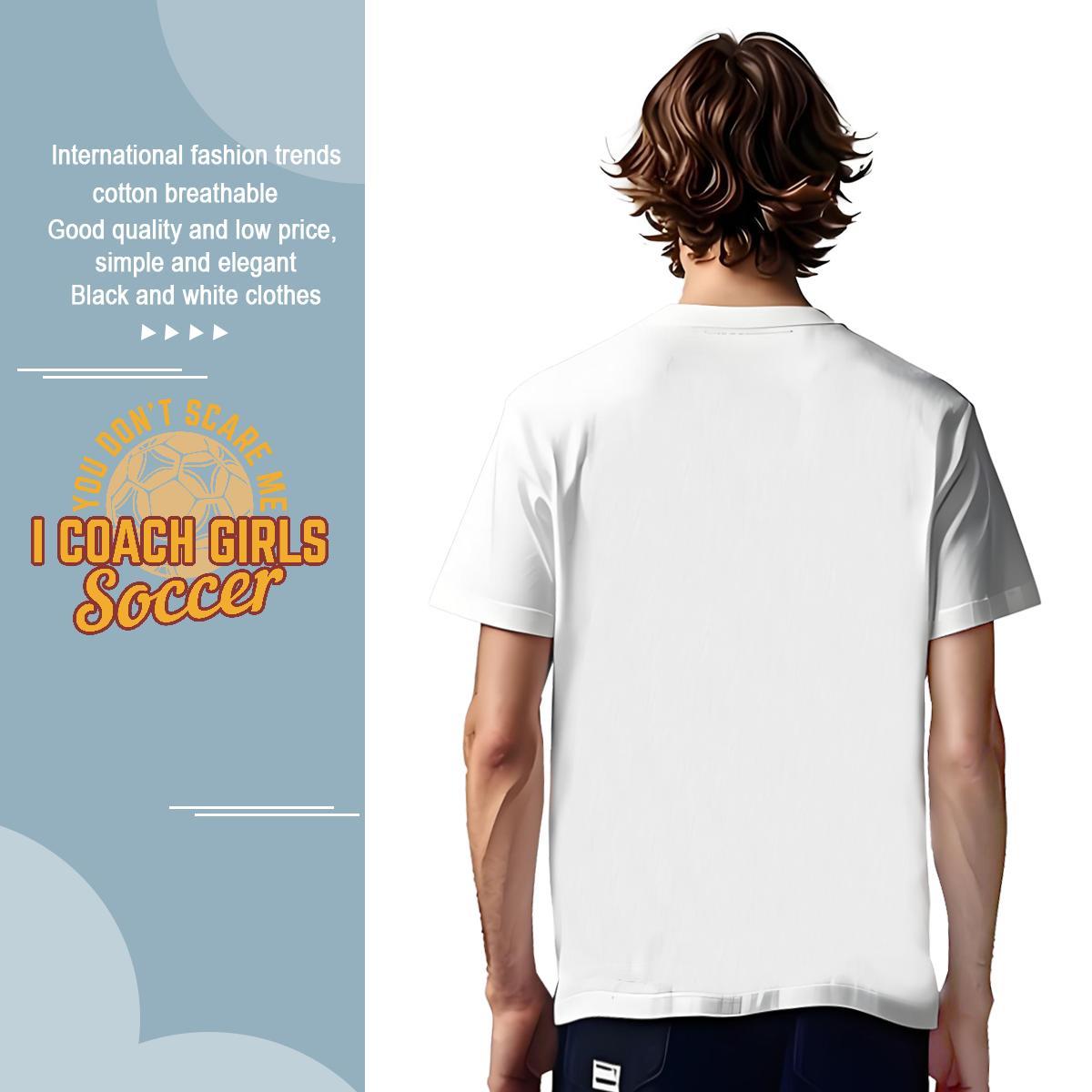 Soft soccer T Shirt For Man Sports Casual Men Tops Tees 230g 100% Cotton Wholesale Breathable Soft Custom Big Size Tee Shirt
