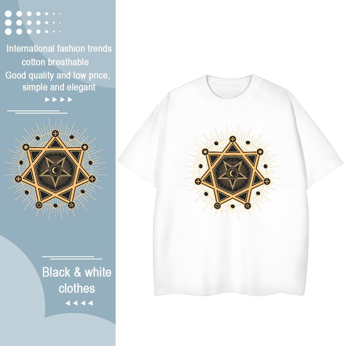 Casual New T Shirts Women 230g 100% Cotton Comfortable Casual Sport eyes Tshirt for Man Woman Female Custom Printing Top Shirts