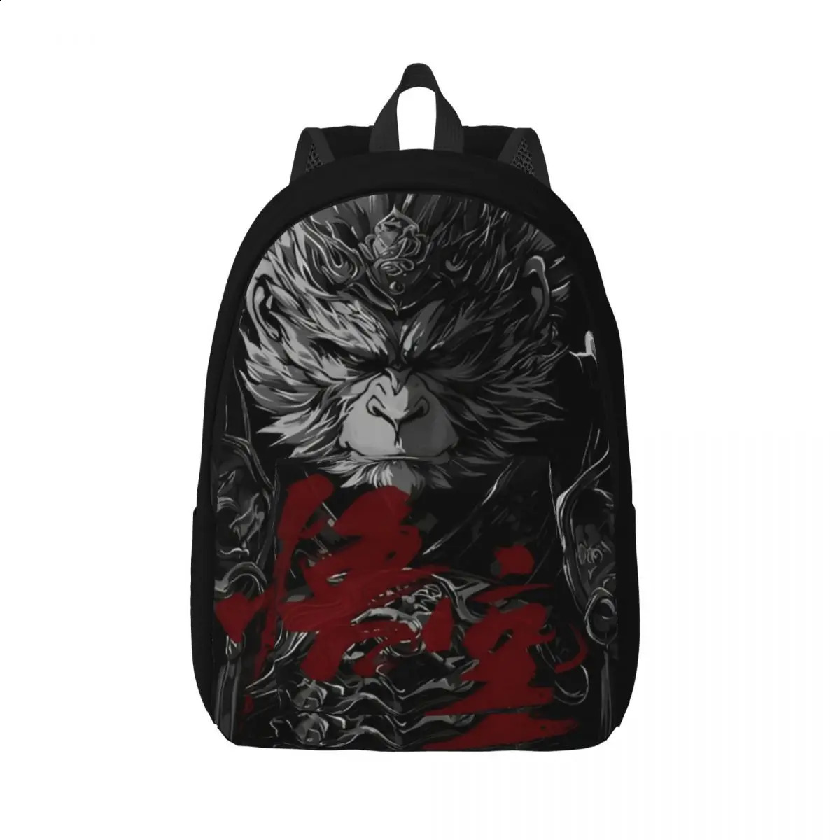 Black Mythical King Kong Monkey Game Backpack Durable Student Work Lover Day Bag Mens Laptop Shoulder 240822