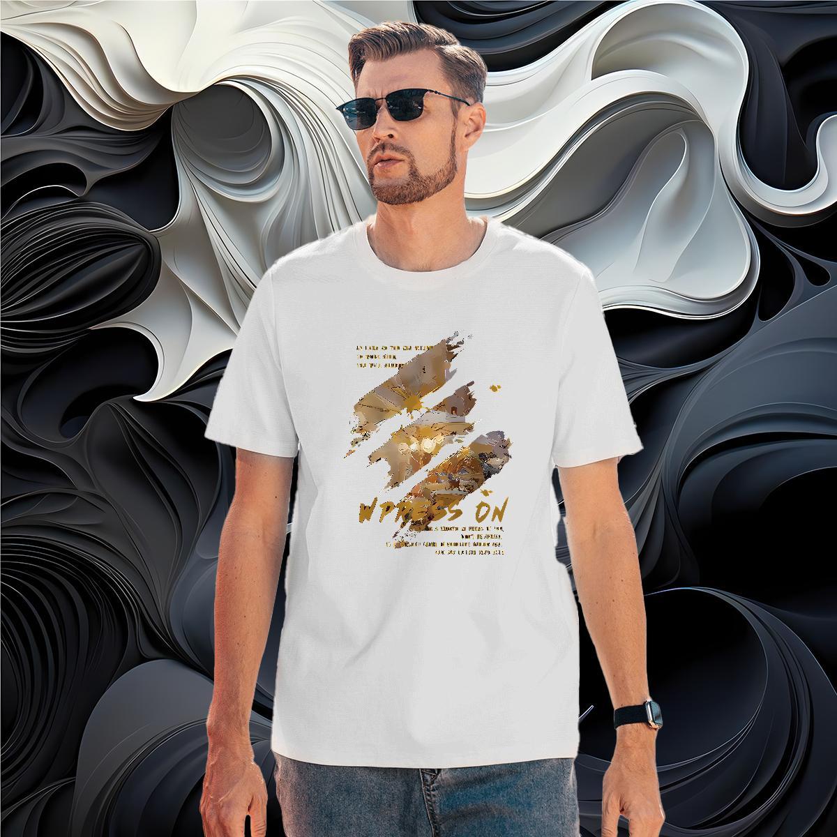 Customized Street Men Tees painting Pure Cotton 230g 100% Cotton Men T Shirts TOP Quality Floral Print Wear