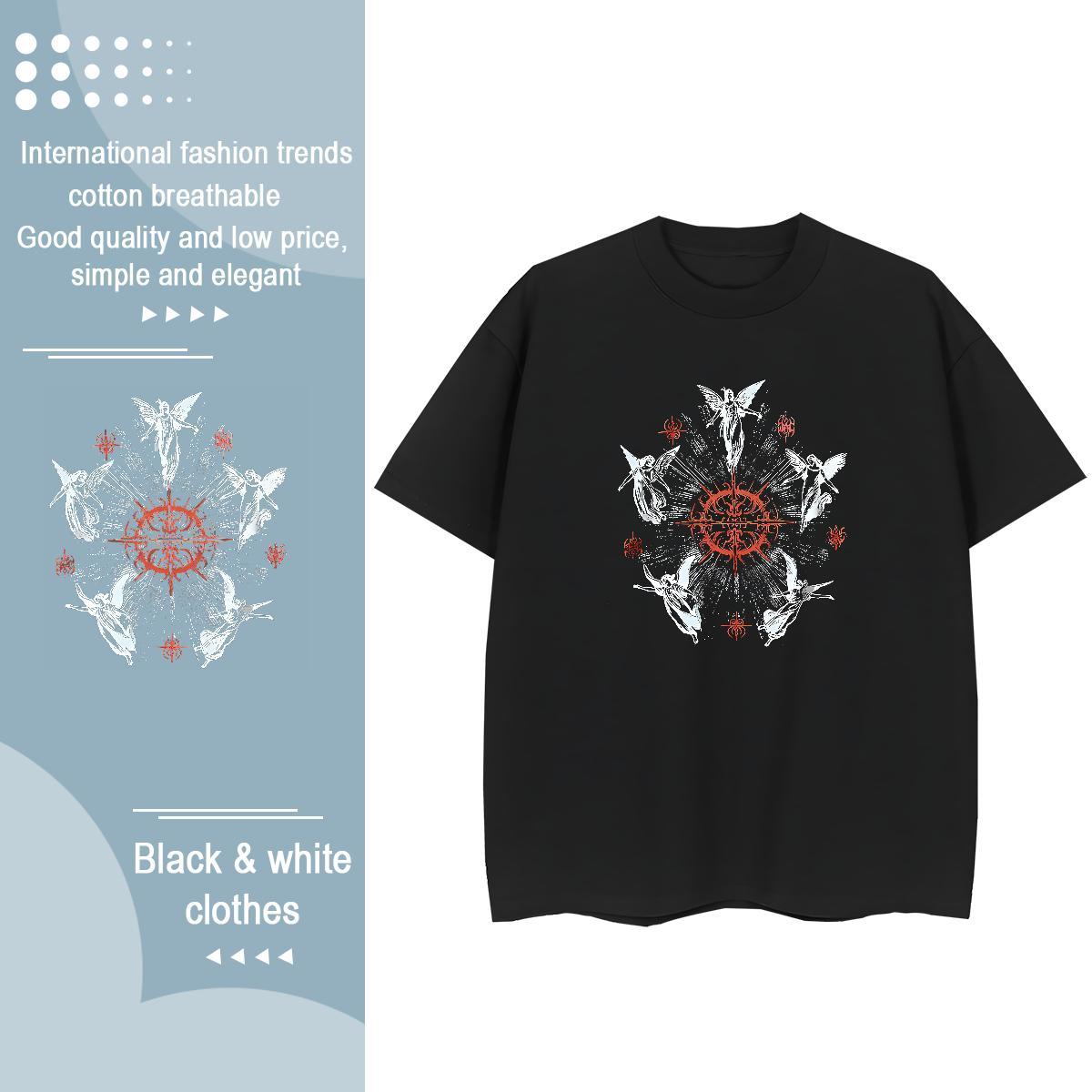 5A Women Tshirts 100% Cotton 230g icon Daily Outfit Woman T Shirts Round Neck Short Sleeve Custom Printed Tops Shirt