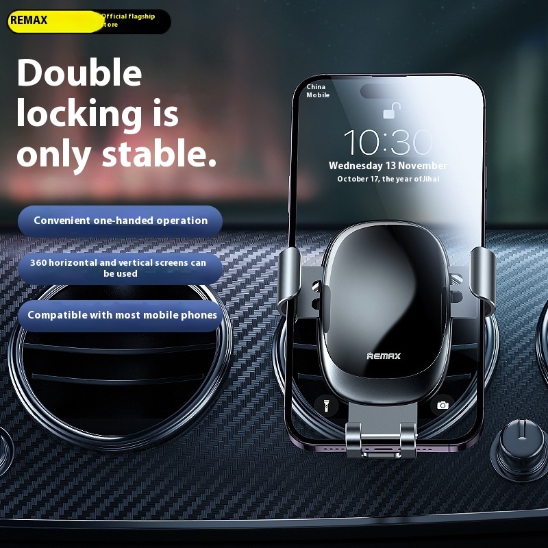 aluminum new alloy mobile phone car air outlet rotatable bracket, automotive supplies navigation bracket