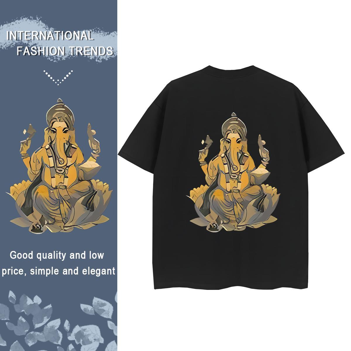 2024 Designer Womens T Shirts 230g Cotton Breathable Soft Hip Hop religion Women Tees Female Cartoon Printing L-4XL Clothings