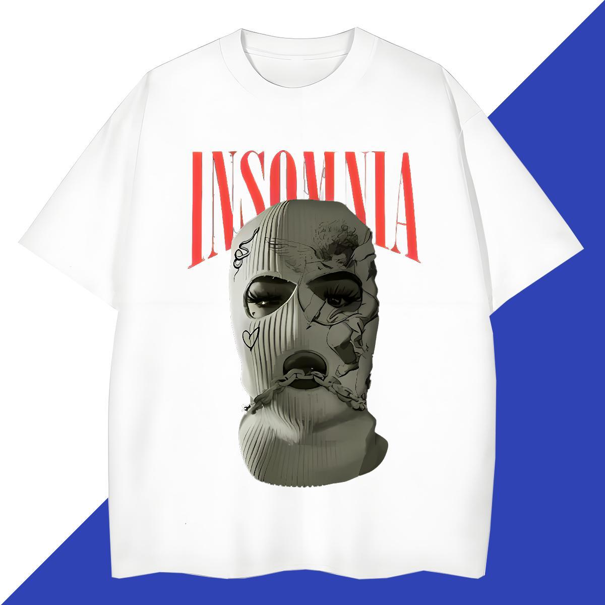 Unisex Couples T Shirts Sports Casual 230g Cotton Custom Printing Pure Cotton Masked man T shirt New Designer Tshirts