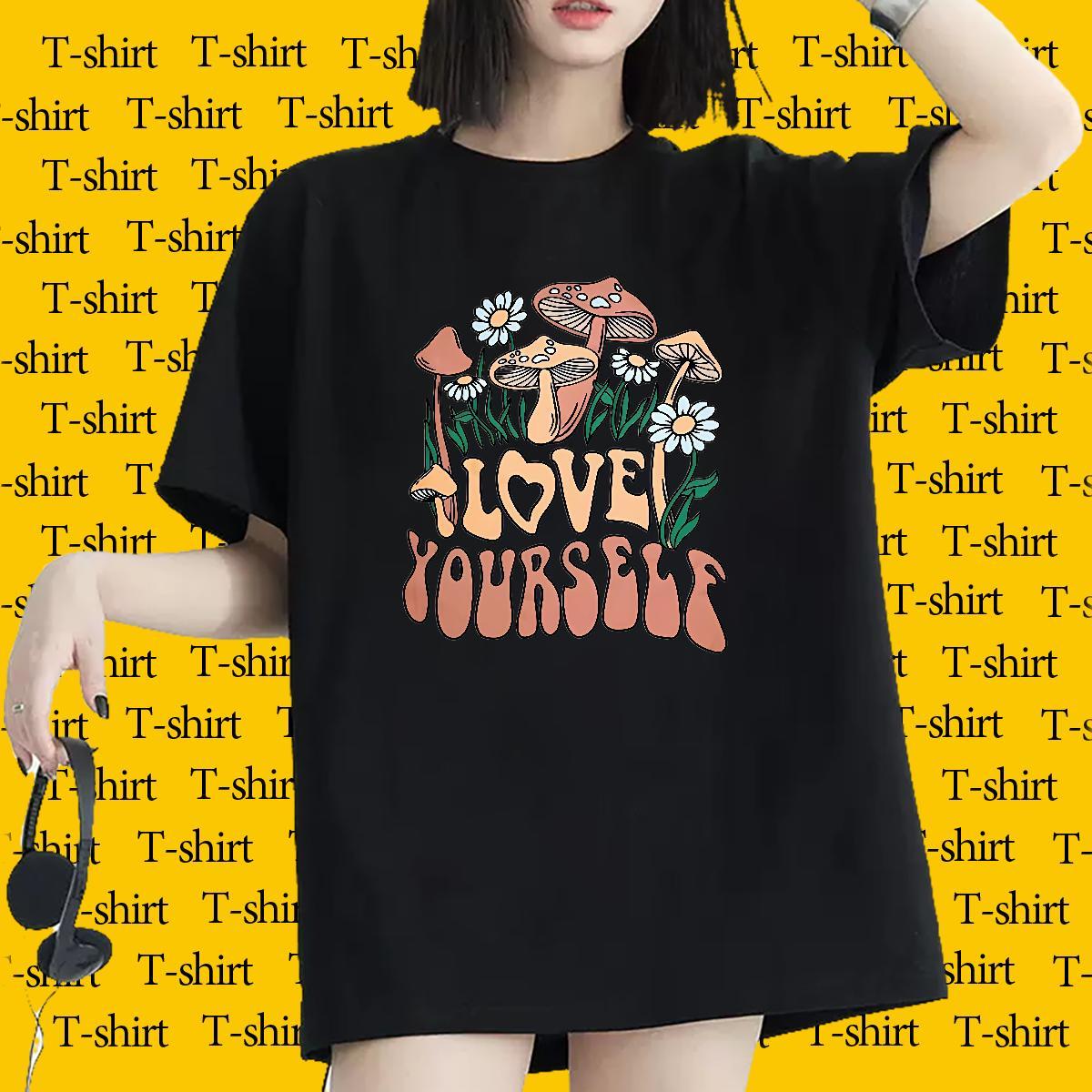 Unisex Couples T Shirts 100% Cotton 230g letter Casual Sport Womens T Shirts Short Sleeve O-Neck Black White Clothes