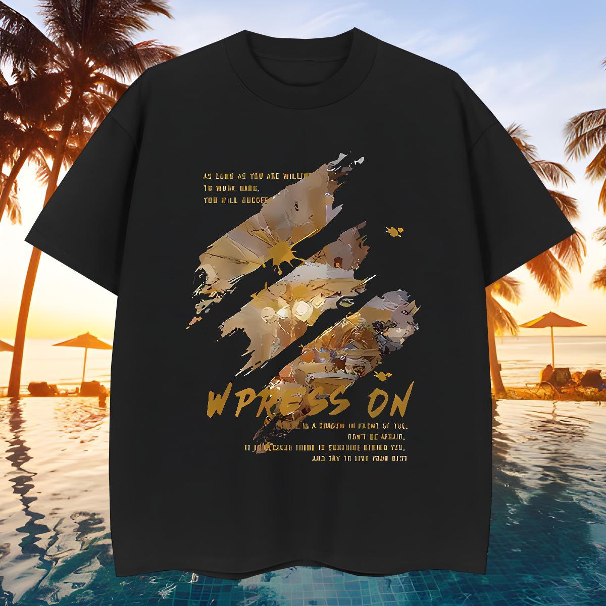 Designer Men Tops Tees 230g Pure Cotton Street painting Breathable Short Sleeve Man T Shirts TOP Quality Black Oversized Polos