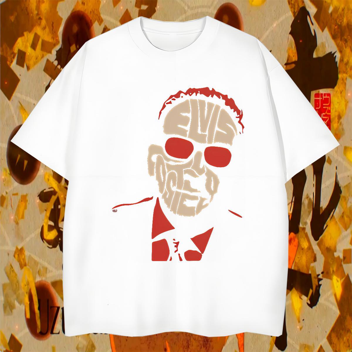 2024 Men Tees 100% Cotton 230g Street Casual scary Breathable Crew Neck T-Shirts High Quality Custom Printing Tops