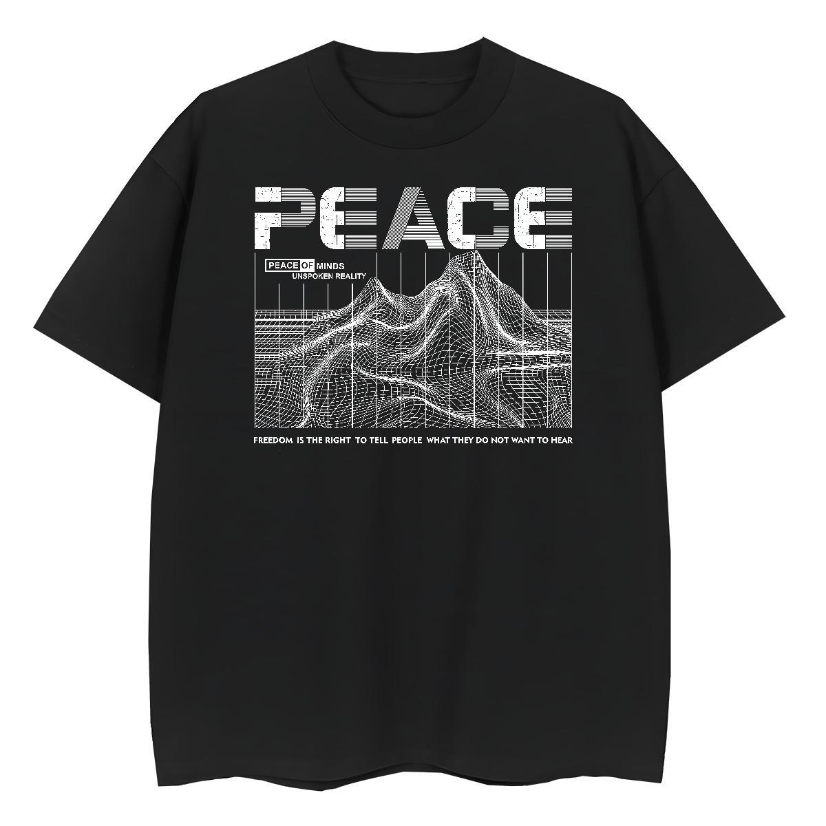 High quality Womens Tshirts 230g Pure Cotton planet Daily Wear Womens T Shirts Crew Neck Anime Oversized Clothes