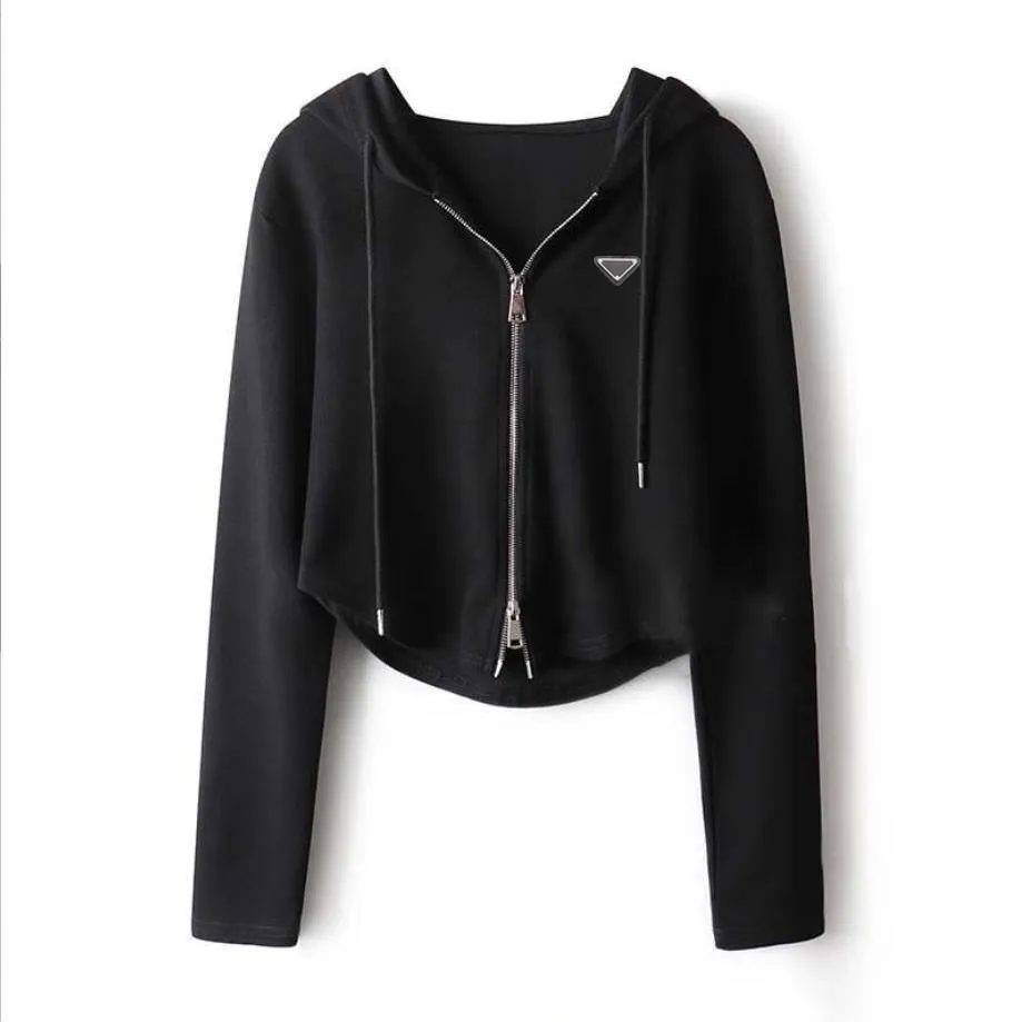 Designers High Quality Womens Hoodies Jackets with Zipper Women Slim Hoodie Sweatshirt Brands Tops Spring Autumn Cotton Top Size S-XL Wholesale