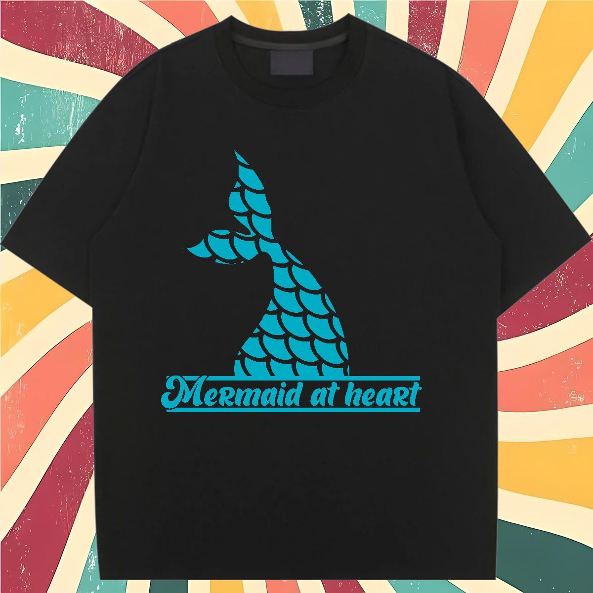 Custom T shirt Short sleeve Soft 100% Cotton 230g Unisex Tshirts Cartoon Anime Fishtail Sport Designer Tees Shirts