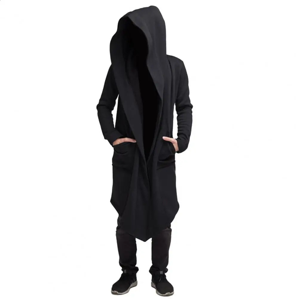 Winter Clothing Fashionable Mens Winter Windbreaker Stylish Hooded Long Coat for Cold-proof Comfort Ideal for Autumn Winter 240822