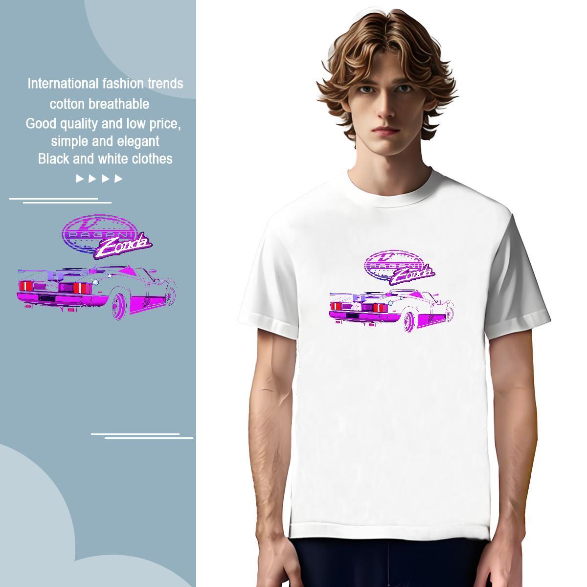 Free Shipping beach T Shirts Men Casual Daily Wear Couples T Shirts 100% Cotton 230g Fashion Design Breathable Short Sleeve Anime Tees