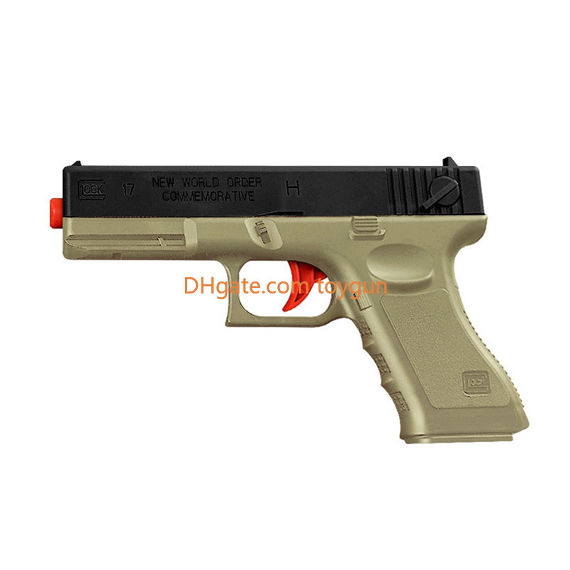 G17 Gel Ball Manual Toy Gun Pistol With Water Bullets Plastic Safe for Kids Adults Outdoor Game Look Real Toy Gun Model Birthday For Kids
