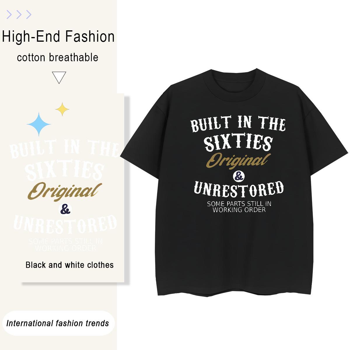 Brand Woman Tshirt 100% Cotton 230g letter Summer Casual Woman T Shirts Crew Neck Anime Oversized Tops Tees