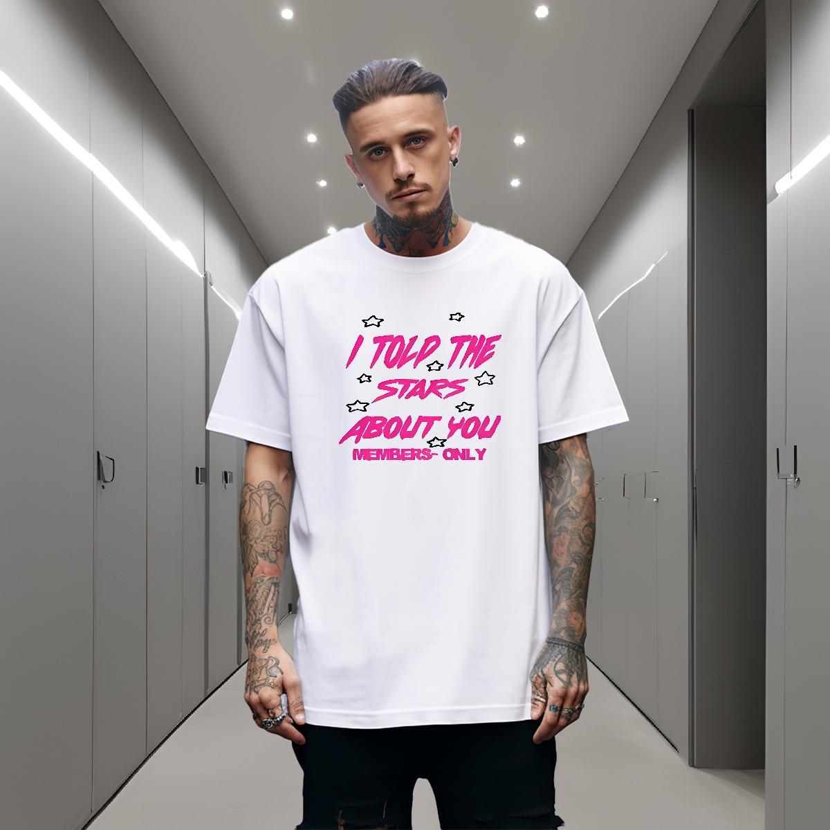2024 New Beach Men Tees letter O Neck Short Sleeves 230g Cotton T-Shirts Classic Custom Anime Tshirts