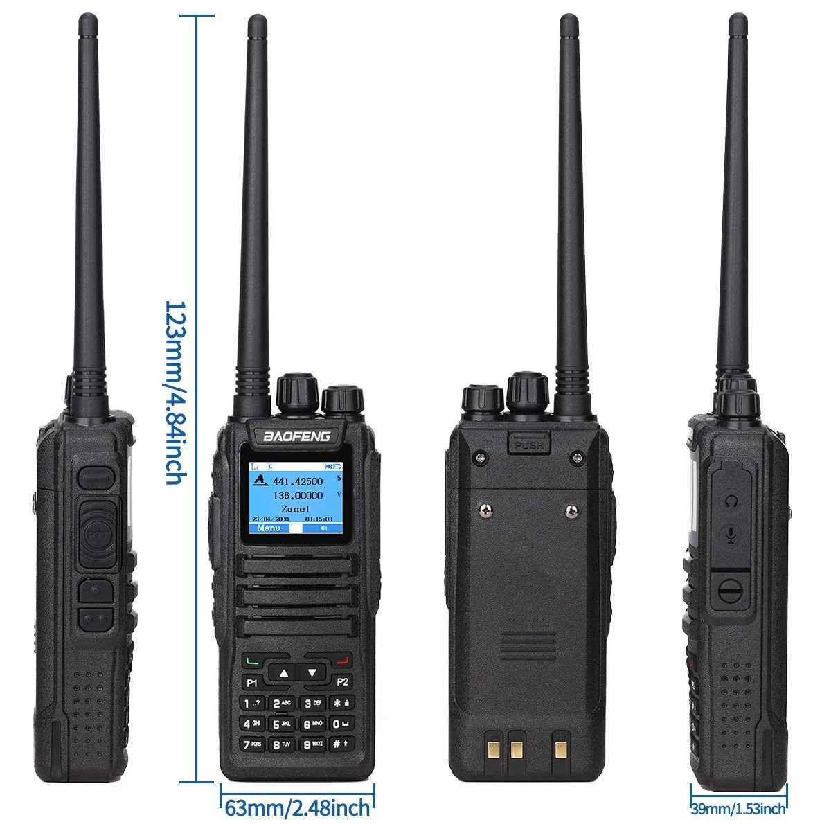 Baofeng DMR DM 1701 Digital Walkie Talkie Dual Mode Two Way Radio Open GD77 Dual Time Slot Tier 1+2 Ham Radio for Outdoor M240821