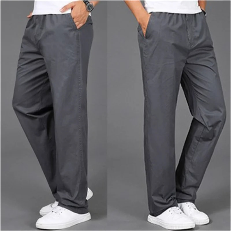 FGKKS Outdoor Casual Pants For Men Solid Color Large Pocket Breathable Pants High Quality n Casual Pants For Men 240822