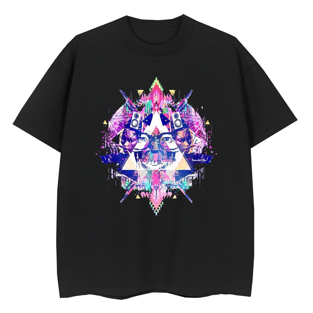 Casual New T Shirts Women 230g Pure Cotton Crew Neck Breathable Outdoor eye of the devil Womens Tshirts Comfortable Skull Tees Shirts