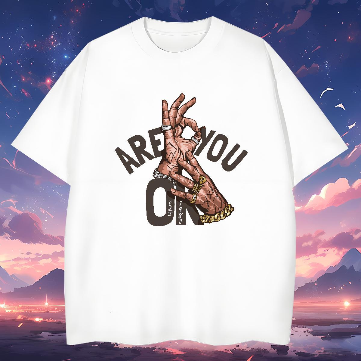 Classic hand- Man T Shirts Street Men Tees 100% Cotton 230g 2024 Designer Breathable Crew Neck DIY Printed Wear