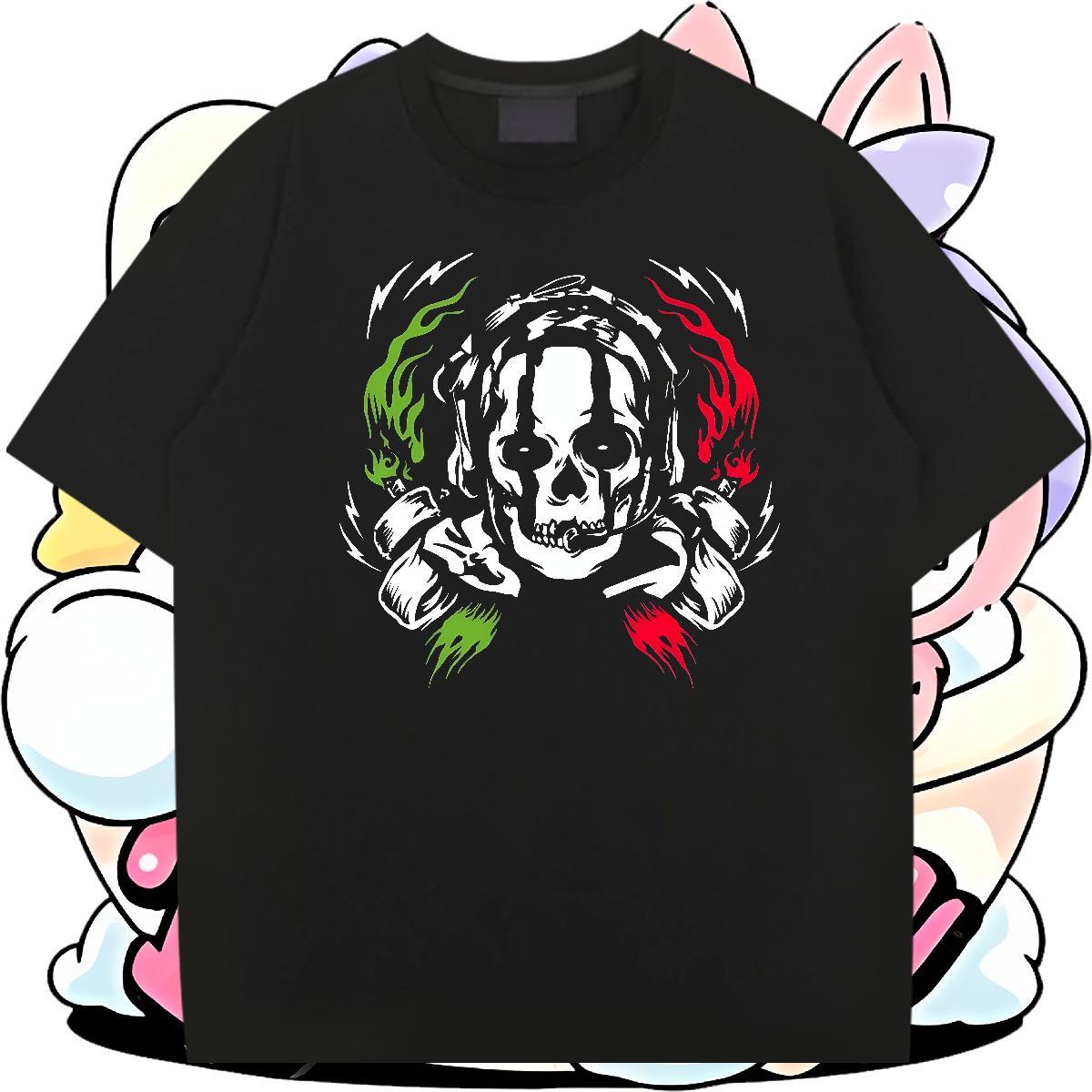 Casual New Couples T Shirts 230g 100% Cotton Daily Wear scary Breathable Soft Man T Shirts High Quality Asian Size Polos