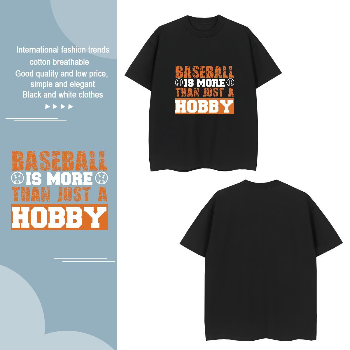 Designer baseball Men T Shirts Casual Men Tees 230g 100% Cotton New Designer Breathable Short Sleeve DIY Logo Oversized Clothes