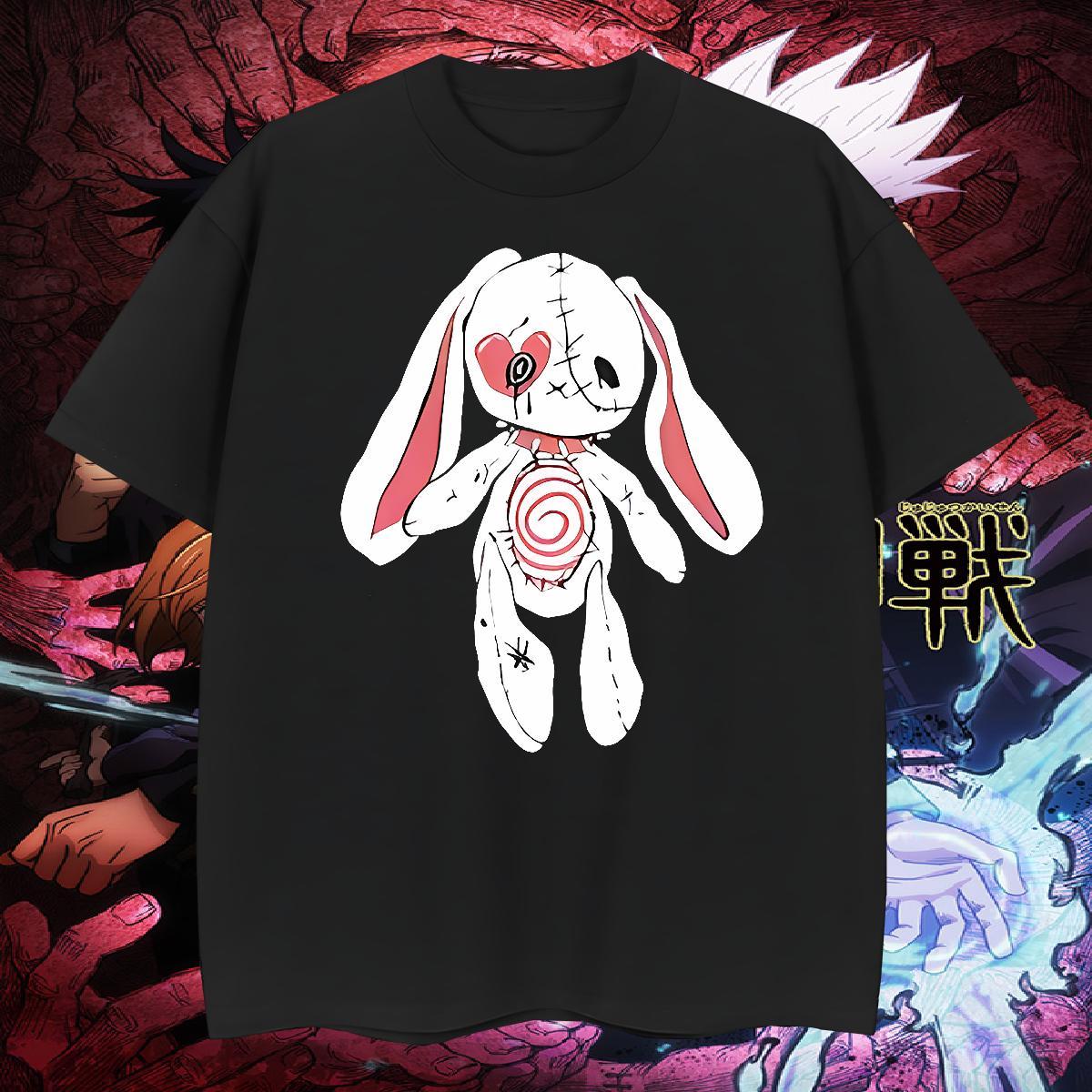 Loose T Shirt For Man rabbit O-Neck Short Sleeve Home Outdoor DIY 230g 100% Cotton Men Tshirts Classic Casual Tops Tees