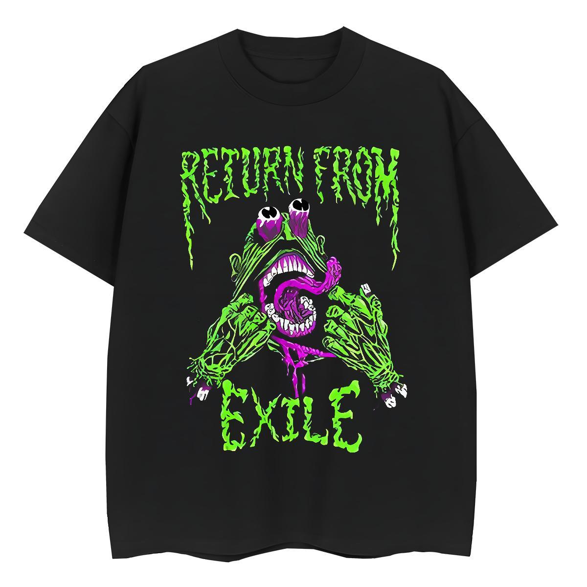 2024 DIY Men Tshirts 230g 100% Cotton Home Outdoor exile Breathable Short Sleeve Man T Shirts Soft White Plus Size Tops Tees