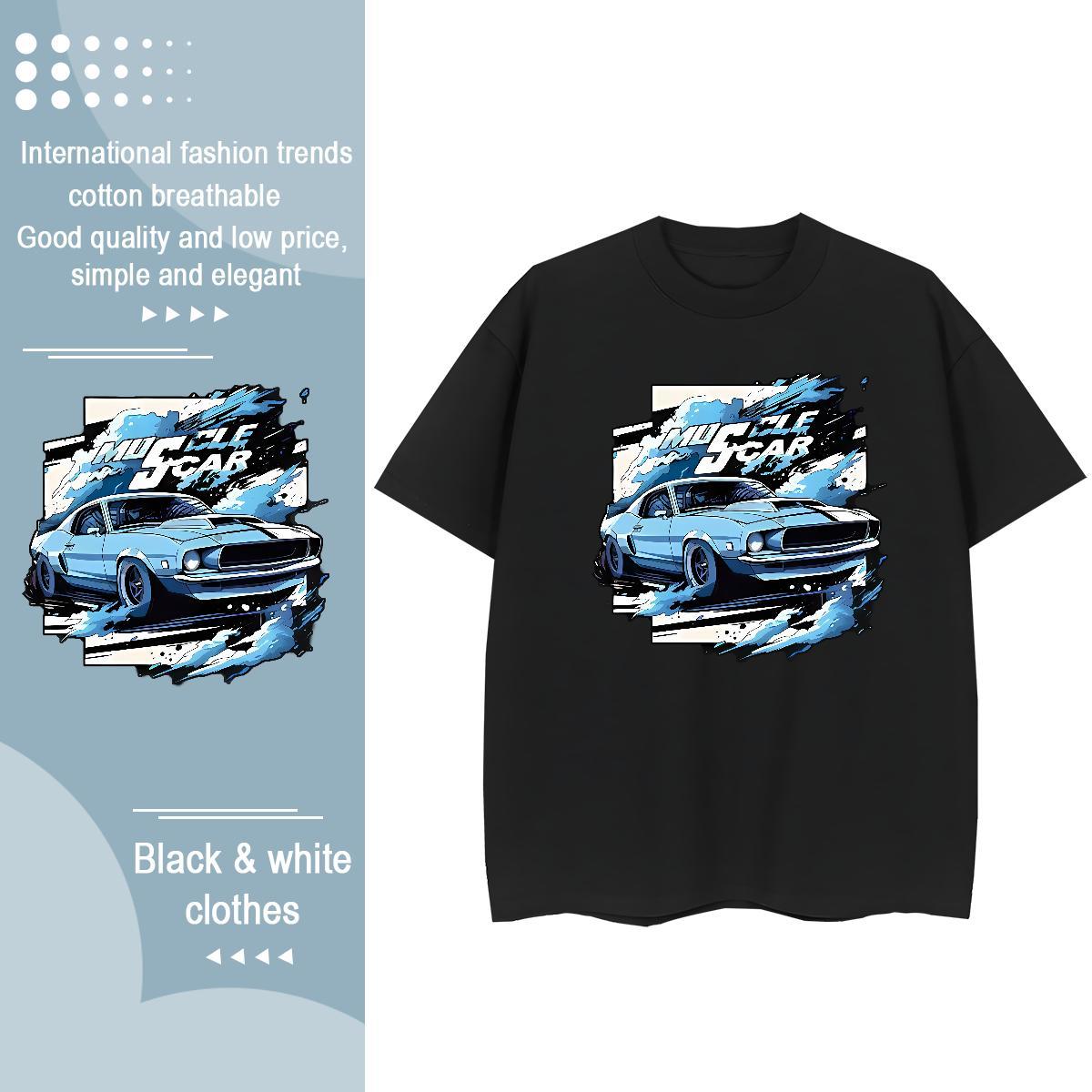 Designer Woman T Shirts 100% Cotton 230g Breathable Soft Sports Casual car Tshirt for Man Woman Brand DIY Anime Wear