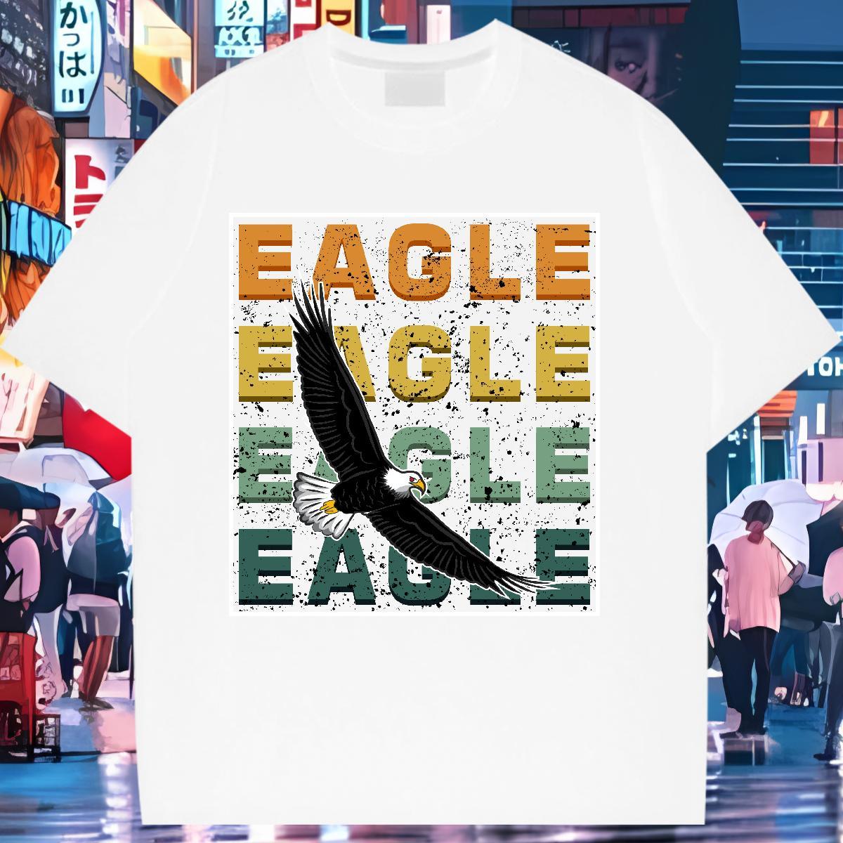 Fashion Womens T Shirts Short Sleeve O-Neck 230g 100% Cotton Unisex Tshirts Customized Print eagle Casual Designer Wear
