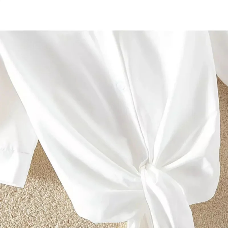 Summer Casual Womens Shirt 2024 Shawl White Buttoned Up Blouse Women Cotton Woman Tops Elegant Lady Tunics Clothes 19870 240821