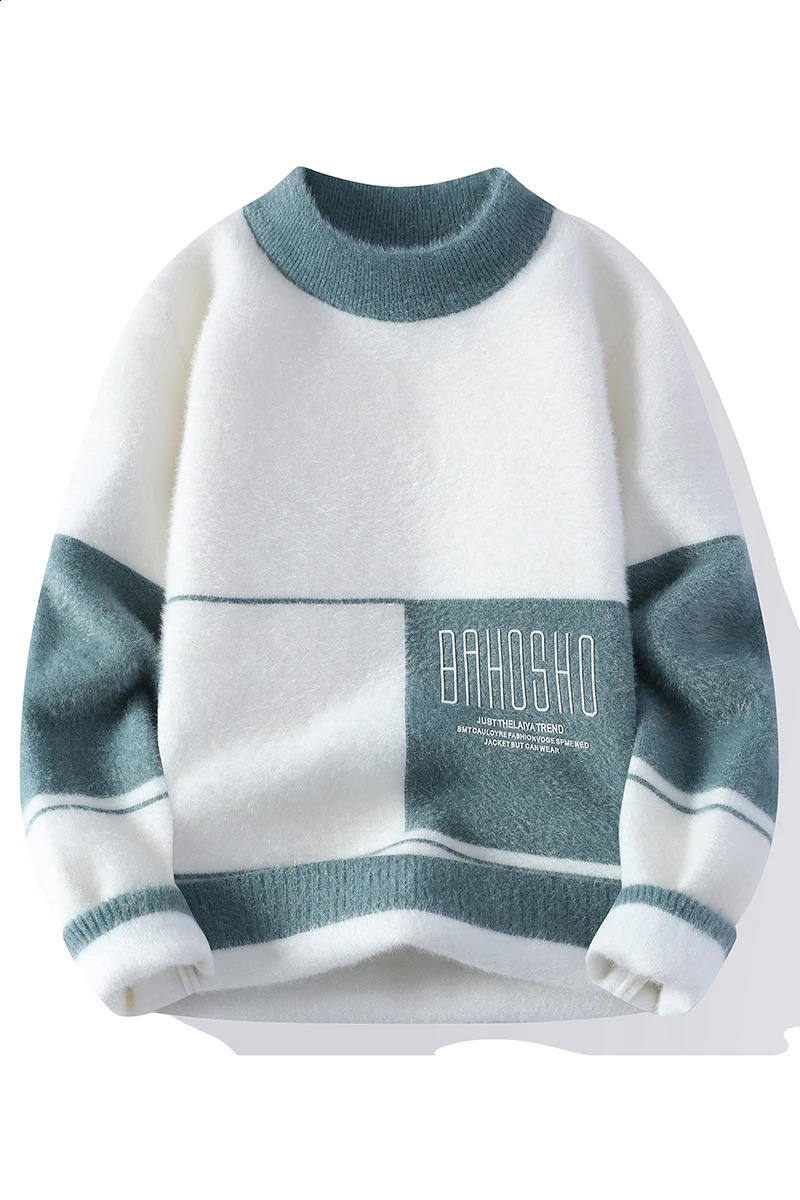 Arrival Winter Round Neck Mens High Quality Sweater Autumn Fashion Pullover Wool 240821