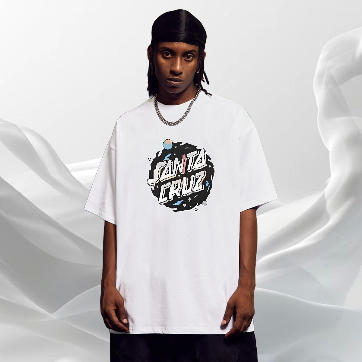 Loose Fit Tshirts Beach 230g 100% Cotton Oversized 4XL Breathable Crew Neck letter T Shirt For Man 2024 Designer Top Tees