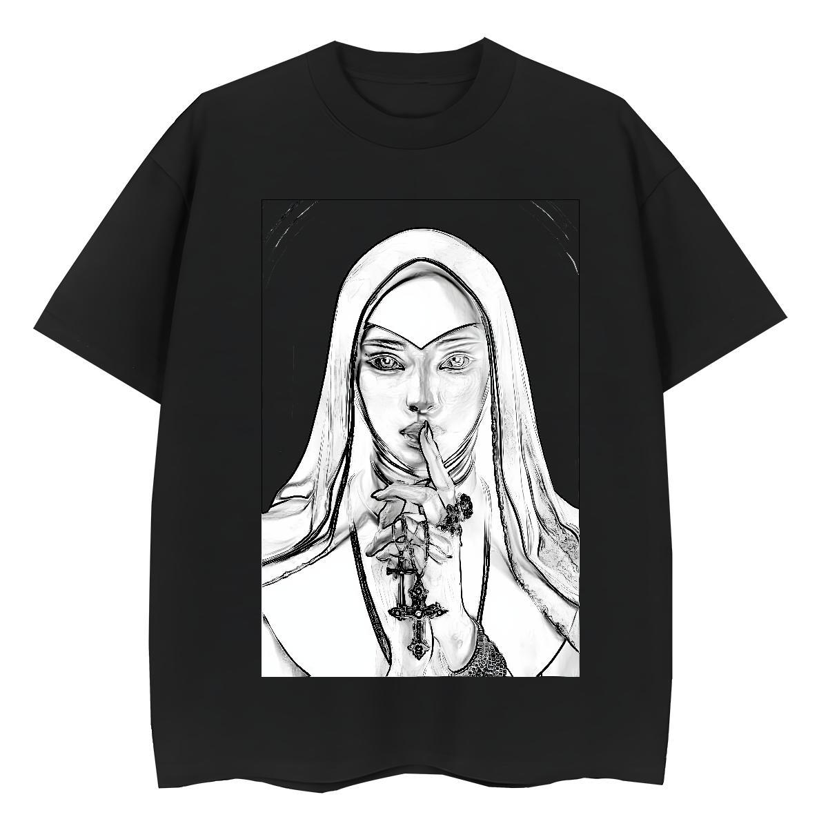 Wholesale Lady T shirt 230g 100% Cotton nun Daily Wear Women T Shirts Breathable Crew Neck Oversized Clothings