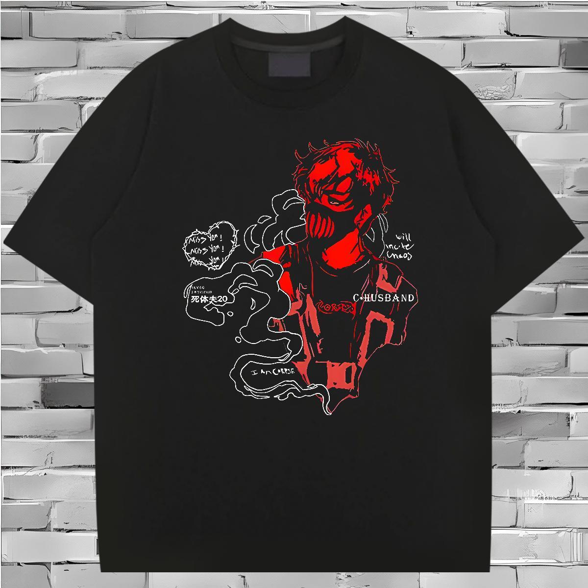 Designer High Street Hip Hop Men Tshirts blood Breathable Short Sleeve 230g Cotton T-Shirts for Men TOP Quality White Plus Size Clothings
