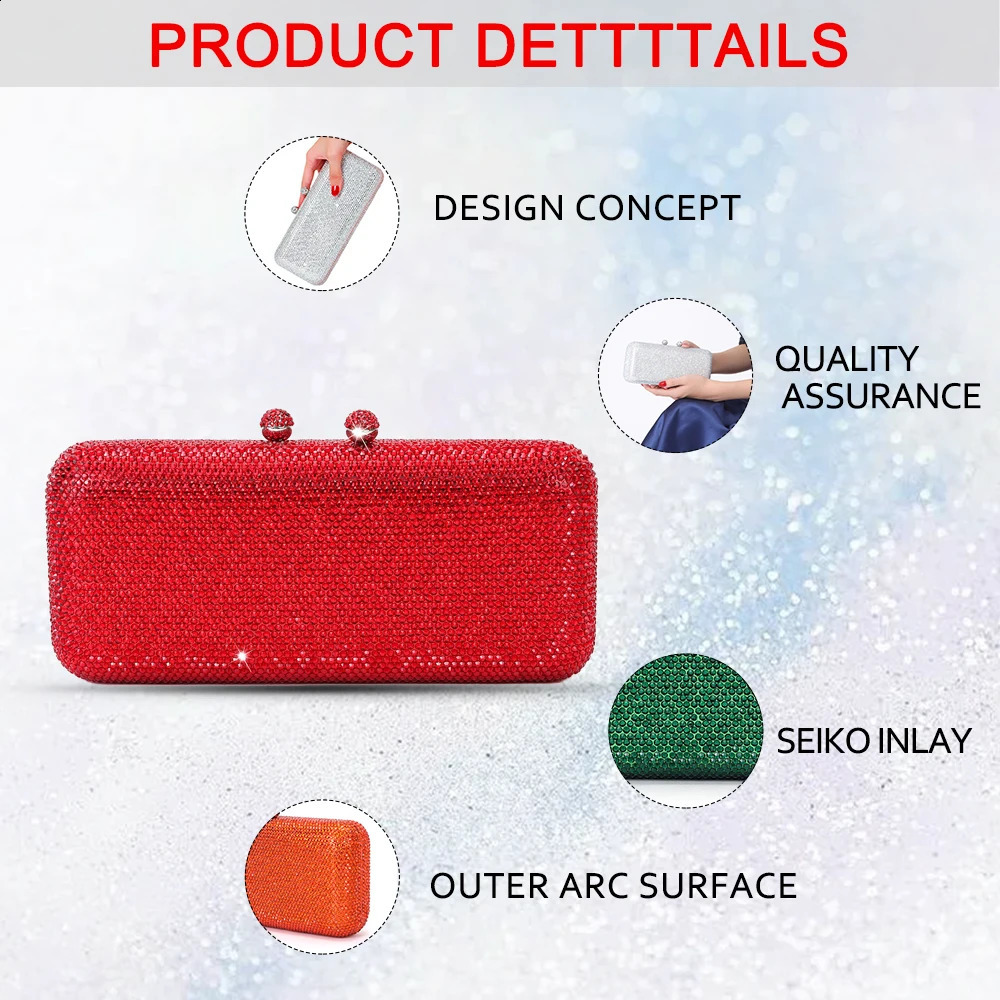 Italy Latest n Elegant y Ladies Wedding Party Banquet Gift Crystal Silver Diamond Night Club Bag 240822