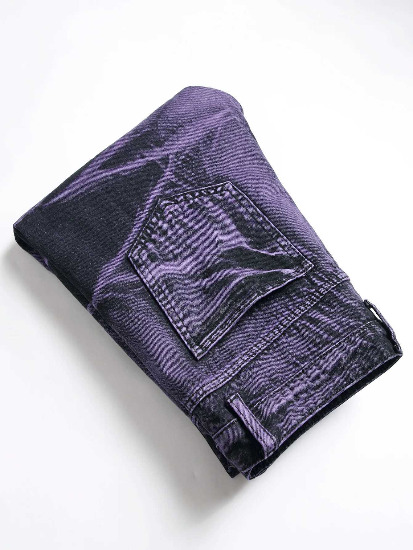 High Street Ripped Jeans for Men Four Seasons Causal Denim Pants Personalized Black Straight Jeans Fashion Youth Trousers X250220