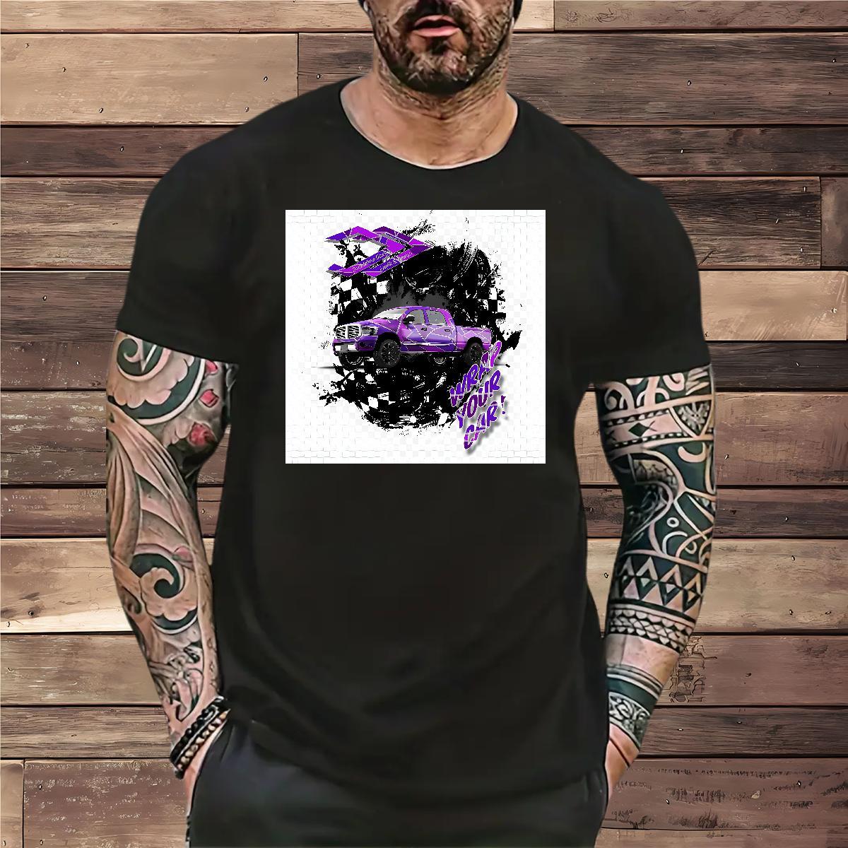 Soft car T-Shirts for Men Casual Daily Wear Men Clothes T-Shirt 230g Pure Cotton Factory Direct Breathable Short Sleeve Custom Anime Tops Shirt